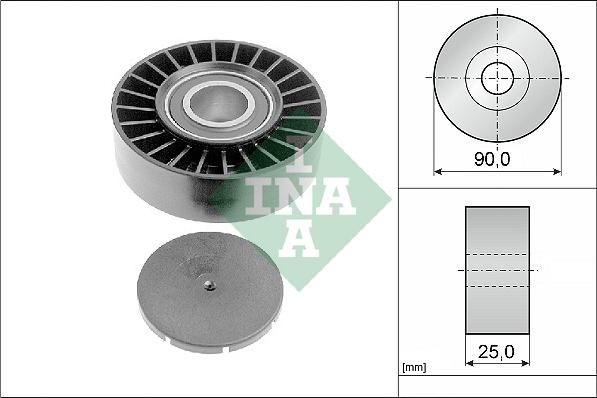 INA 532 0169 10 - Yönləndirmə / Bələdçi Kasnağı, v-yivli kəmər furqanavto.az