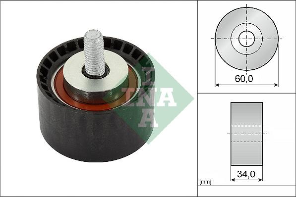 INA 532 0888 10 - Yönləndirmə / Bələdçi kasnağı, vaxt kəməri furqanavto.az