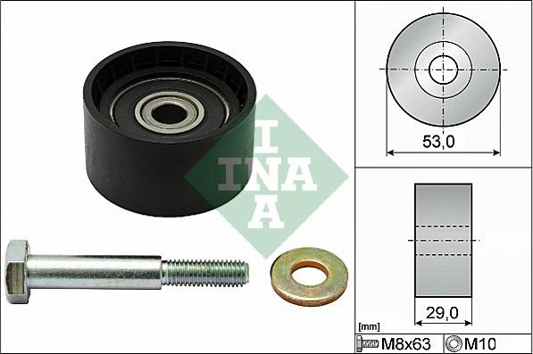 INA 532 0287 10 - Yönləndirmə / Bələdçi kasnağı, vaxt kəməri furqanavto.az