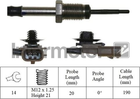 INTERMOTOR 27238 - Sensor, işlənmiş qazın temperaturu furqanavto.az