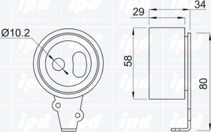 IPD 14-0744 - Gərginlik kasnağı, vaxt kəməri furqanavto.az