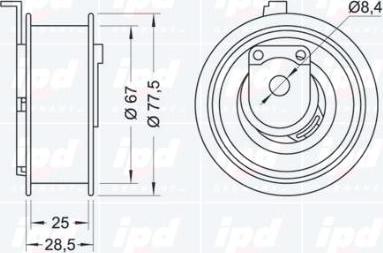 IPD 14-1022 - Gərginlik kasnağı, vaxt kəməri furqanavto.az