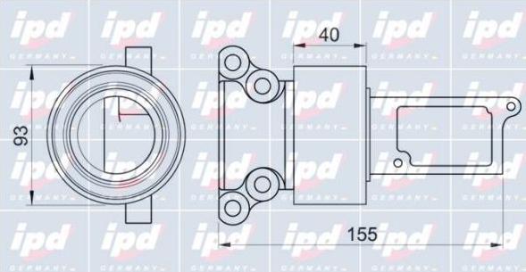 IPD 15-0975 - Yönləndirmə / Bələdçi kasnağı, vaxt kəməri furqanavto.az