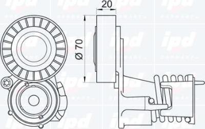 IPD 15-3402 - Kəmər Dartıcı, v-yivli kəmər furqanavto.az