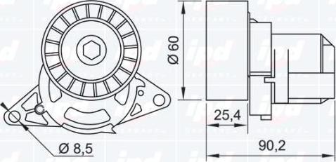 IPD 15-3429 - Kəmər Dartıcı, v-yivli kəmər furqanavto.az