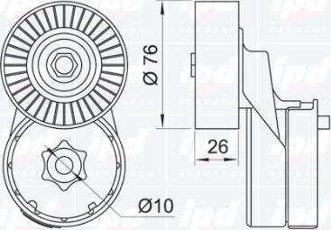 IPD 15-3264 - Kəmər Dartıcı, v-yivli kəmər furqanavto.az