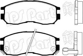 IPS Parts IBD-1530 - Əyləc altlığı dəsti, əyləc diski furqanavto.az