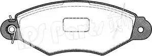 IPS Parts IBD-1199 - Əyləc altlığı dəsti, əyləc diski furqanavto.az