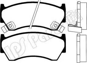 IPS Parts IBD-1191 - Əyləc altlığı dəsti, əyləc diski furqanavto.az