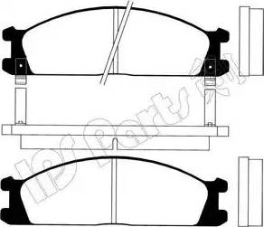 IPS Parts IBD-1137 - Əyləc altlığı dəsti, əyləc diski furqanavto.az