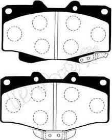 IPS Parts IBD-1254 - Əyləc altlığı dəsti, əyləc diski furqanavto.az