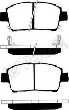 IPS Parts IBD-1203 - Əyləc altlığı dəsti, əyləc diski furqanavto.az