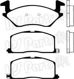 IPS Parts IBD-1284 - Əyləc altlığı dəsti, əyləc diski furqanavto.az