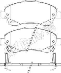 IPS Parts IBD-1277 - Əyləc altlığı dəsti, əyləc diski furqanavto.az