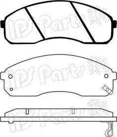 IPS Parts IBD-1K05 - Əyləc altlığı dəsti, əyləc diski furqanavto.az