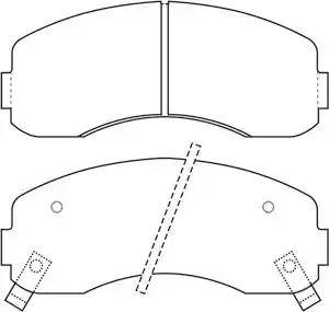 IPS Parts IBD-1K11 - Əyləc altlığı dəsti, əyləc diski furqanavto.az