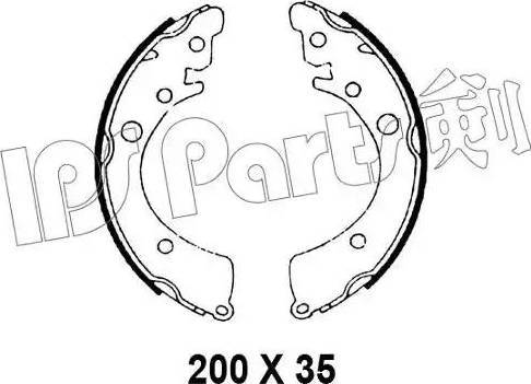 IPS Parts IBL-4498 - Əyləc başlığı, Baraban əyləcləri furqanavto.az