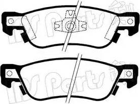 IPS Parts IBR-1900 - Əyləc altlığı dəsti, əyləc diski furqanavto.az