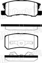 IPS Parts IBR-1505 - Əyləc altlığı dəsti, əyləc diski furqanavto.az