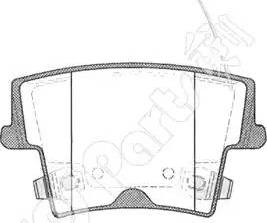 IPS Parts IBR-1087 - Əyləc altlığı dəsti, əyləc diski furqanavto.az