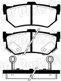 IPS Parts IBR-1800 - Əyləc altlığı dəsti, əyləc diski furqanavto.az