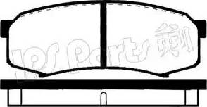 IPS Parts IBR-1210 - Əyləc altlığı dəsti, əyləc diski furqanavto.az
