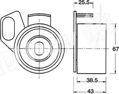 IPS Parts ITB-6907 - Gərginləşdirici, vaxt kəməri furqanavto.az