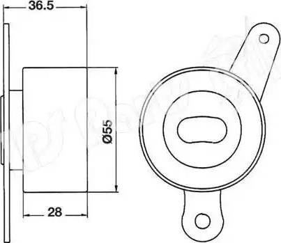 IPS Parts ITB-6400 - Gərginləşdirici, vaxt kəməri furqanavto.az