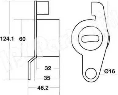 IPS Parts ITB-6420 - Gərginləşdirici, vaxt kəməri furqanavto.az