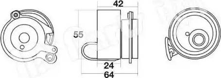 IPS Parts ITB-6423 - Gərginləşdirici, vaxt kəməri furqanavto.az