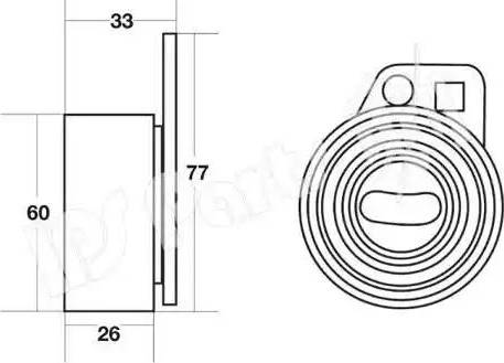 IPS Parts ITB-6422 - Gərginləşdirici, vaxt kəməri furqanavto.az