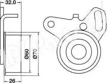 IPS Parts ITB-6504 - Gərginləşdirici, vaxt kəməri furqanavto.az