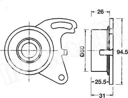 IPS Parts ITB-6505 - Gərginləşdirici, vaxt kəməri furqanavto.az