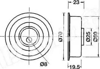 IPS Parts ITB-6510 - Gərginləşdirici, vaxt kəməri furqanavto.az