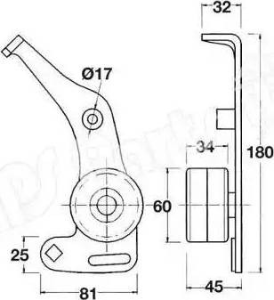 IPS Parts ITB-6004 - Gərginləşdirici, vaxt kəməri furqanavto.az