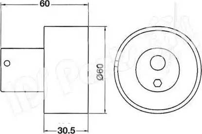 IPS Parts ITB-6104 - Gərginləşdirici, vaxt kəməri furqanavto.az