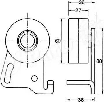 IPS Parts ITB-6105 - Gərginləşdirici, vaxt kəməri furqanavto.az