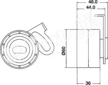 IPS Parts ITB-6100 - Gərginləşdirici, vaxt kəməri furqanavto.az