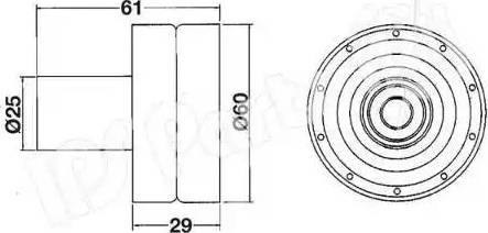 IPS Parts ITB-6116 - Gərginləşdirici, vaxt kəməri furqanavto.az