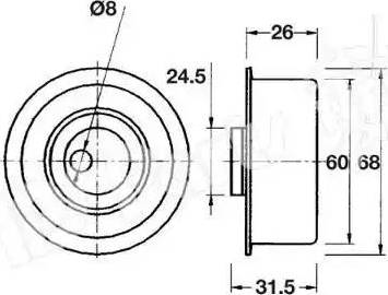 IPS Parts ITB-6111 - Gərginləşdirici, vaxt kəməri furqanavto.az