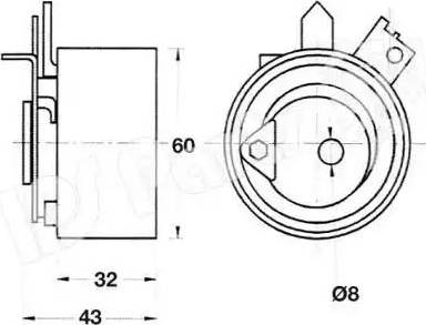 IPS Parts ITB-6123 - Gərginlik kasnağı, vaxt kəməri furqanavto.az