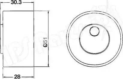 IPS Parts ITB-6801 - Gərginləşdirici, vaxt kəməri furqanavto.az