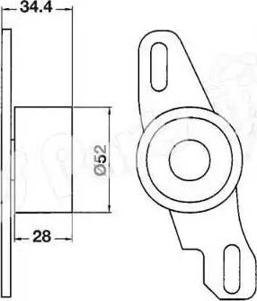 IPS Parts ITB-6802 - Gərginləşdirici, vaxt kəməri furqanavto.az