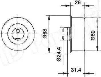 IPS Parts ITB-6344 - Gərginləşdirici, vaxt kəməri furqanavto.az