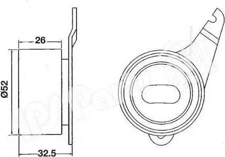 IPS Parts ITB-6304 - Gərginləşdirici, vaxt kəməri furqanavto.az