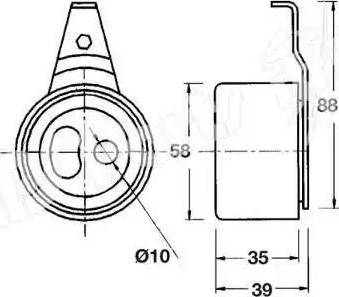 IPS Parts ITB-6319 - Gərginləşdirici, vaxt kəməri furqanavto.az