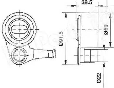 IPS Parts ITB-6254 - Gərginləşdirici, vaxt kəməri furqanavto.az