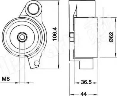 IPS Parts ITB-6250 - Gərginləşdirici, vaxt kəməri furqanavto.az