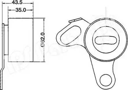 IPS Parts ITB-6202 - Gərginləşdirici, vaxt kəməri furqanavto.az