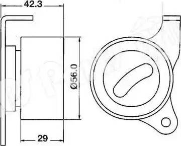 IPS Parts ITB-6215 - Gərginləşdirici, vaxt kəməri furqanavto.az